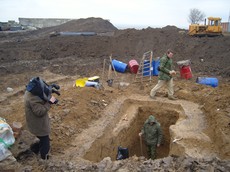 Раскопки Кобяковского некрополя ноябрь 2008
